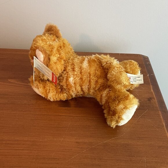 Aurora Mini Flopsie Molly Orange Tabby Cat Plush - Picture 4 of 7
